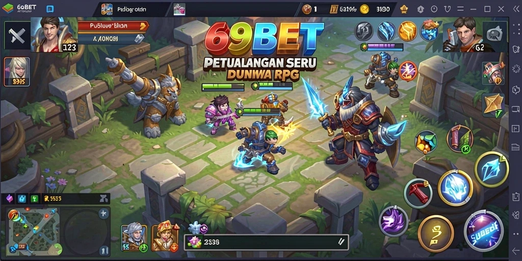 Screenshot gameplay 69BET menampilkan aksi pertarungan yang seru.