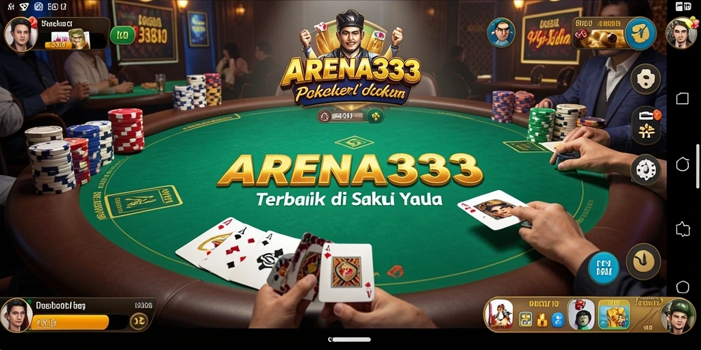 Tangkapan layar gameplay poker di ARENA333 yang menunjukkan suasana permainan.