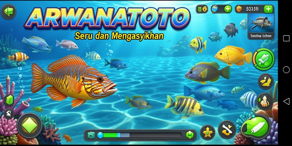 Screenshot gameplay ARWANATOTO yang memukau dan seru.
