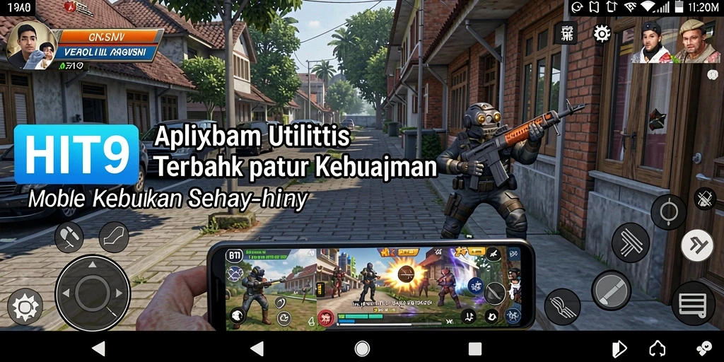 Screenshot aplikasi HIT9 menunjukkan antarmuka yang sederhana dan fungsional.