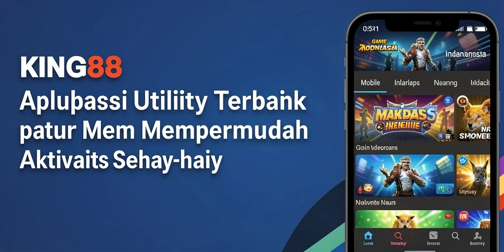 Tampilan utama KING88 dengan fitur-fitur Utility yang bermanfaat.