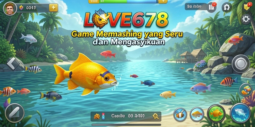 Tampilan menarik dari gameplay LOVE678 yang penuh dengan keseruan memancing.