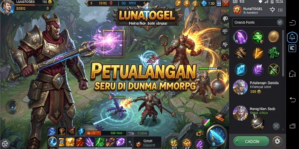 Gameplay seru LUNATOGEL dengan pertarungan epik.