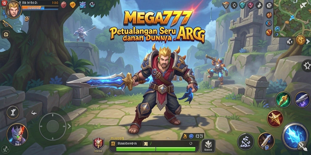 Screenshot gameplay MEGA777 menampilkan aksi seru dalam pertarungan epik.