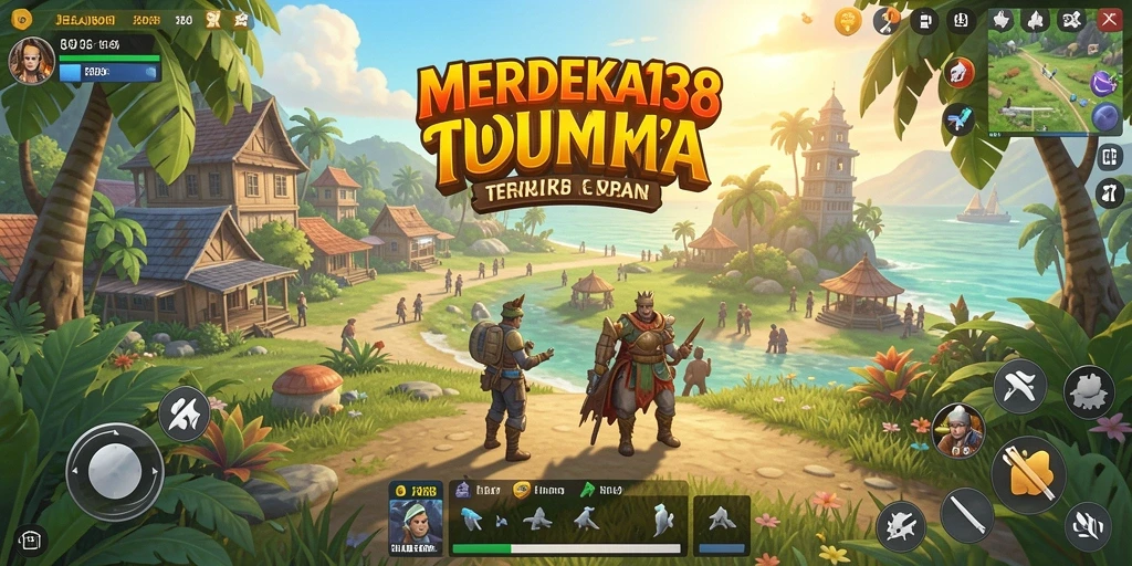 Tampilan gameplay yang menawan dalam dunia terbuka MERDEKA138