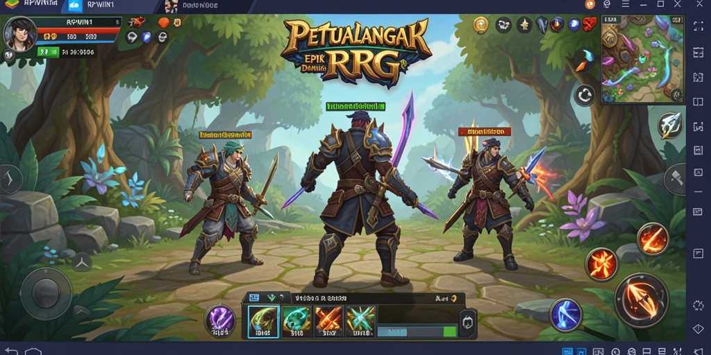 Tampilan gameplay menawan di dunia RPG penuh petualangan.
